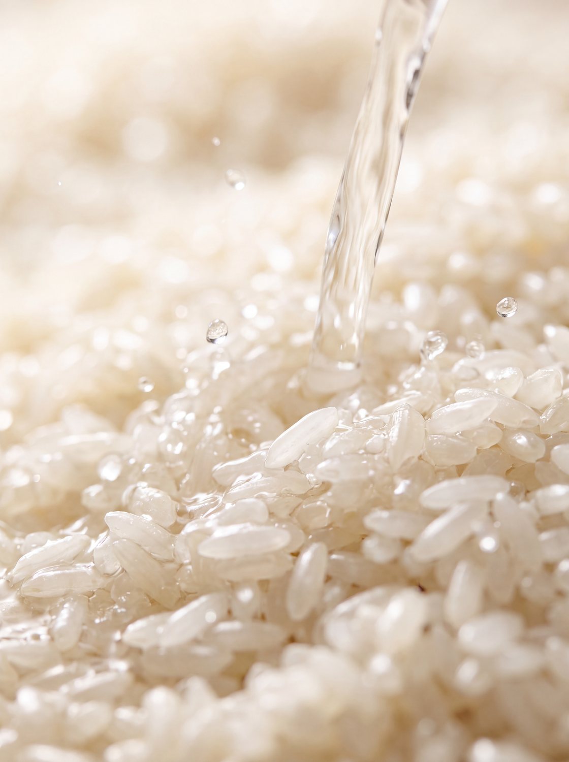 Water poured over Korean rice — the original rice water